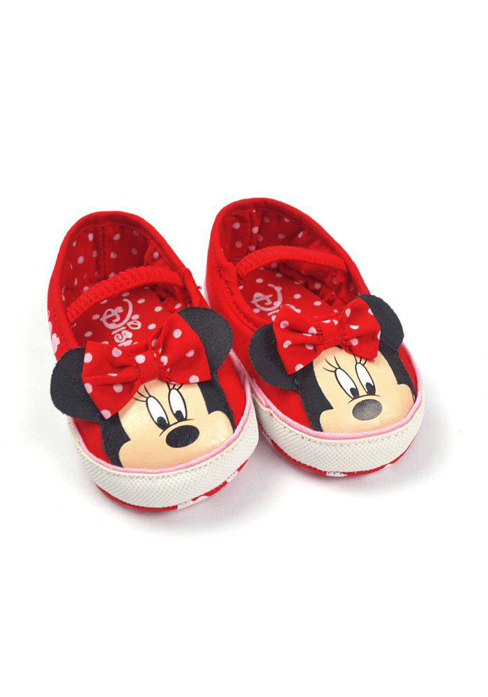 Giày tập đi Mickey bé gái - đỏ